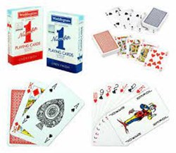 WN1 Blue &amp; Red Playing Cards